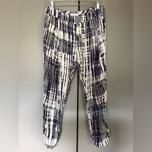 Parker Black & White Abstract-Print Joggers